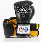 Боксови Ръкавици - Fairtex BGV9 Boxing Gloves Mexican Style - Black/Yellow​